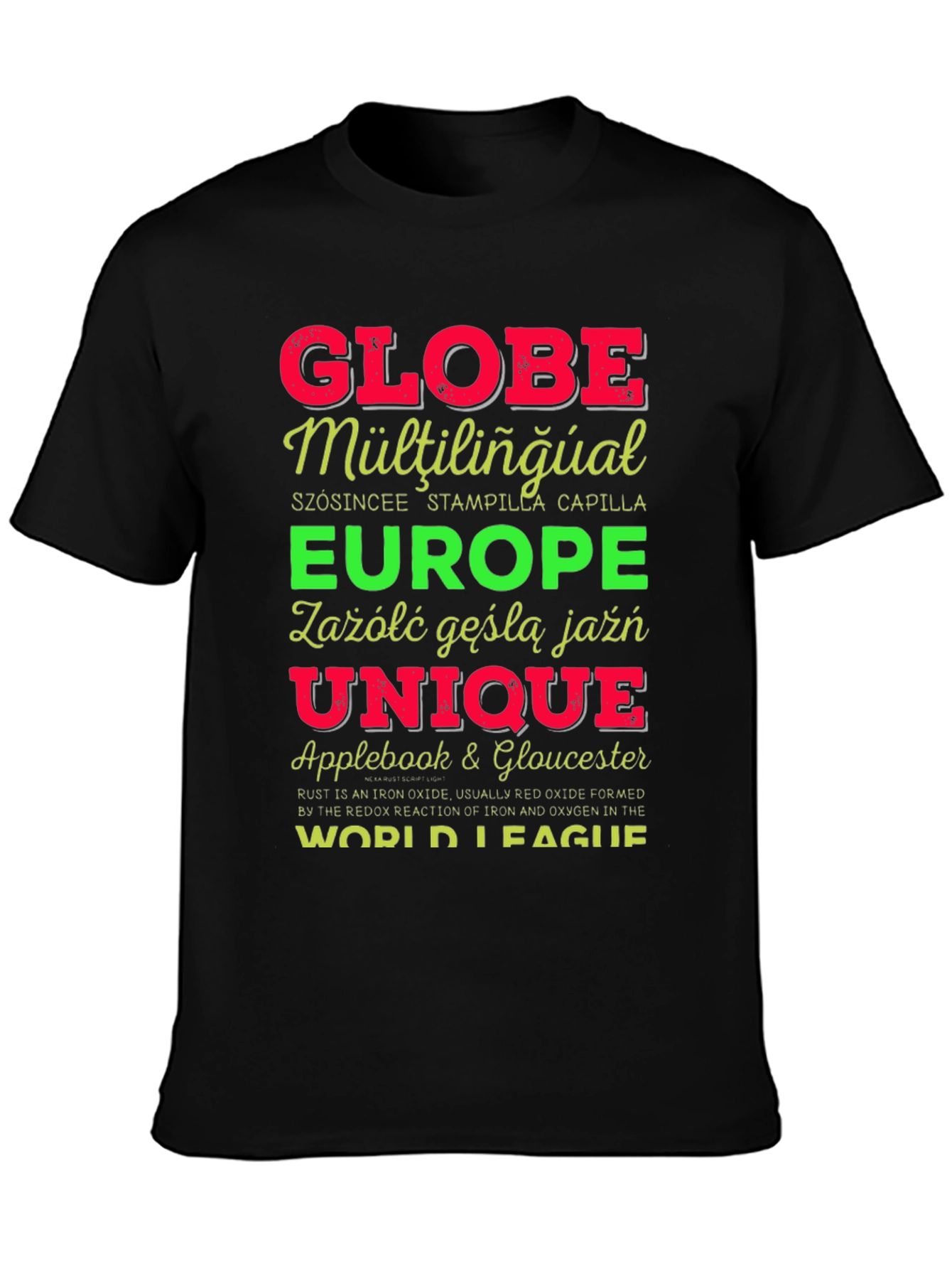 Globe Multilingual Graphic T-Shirt