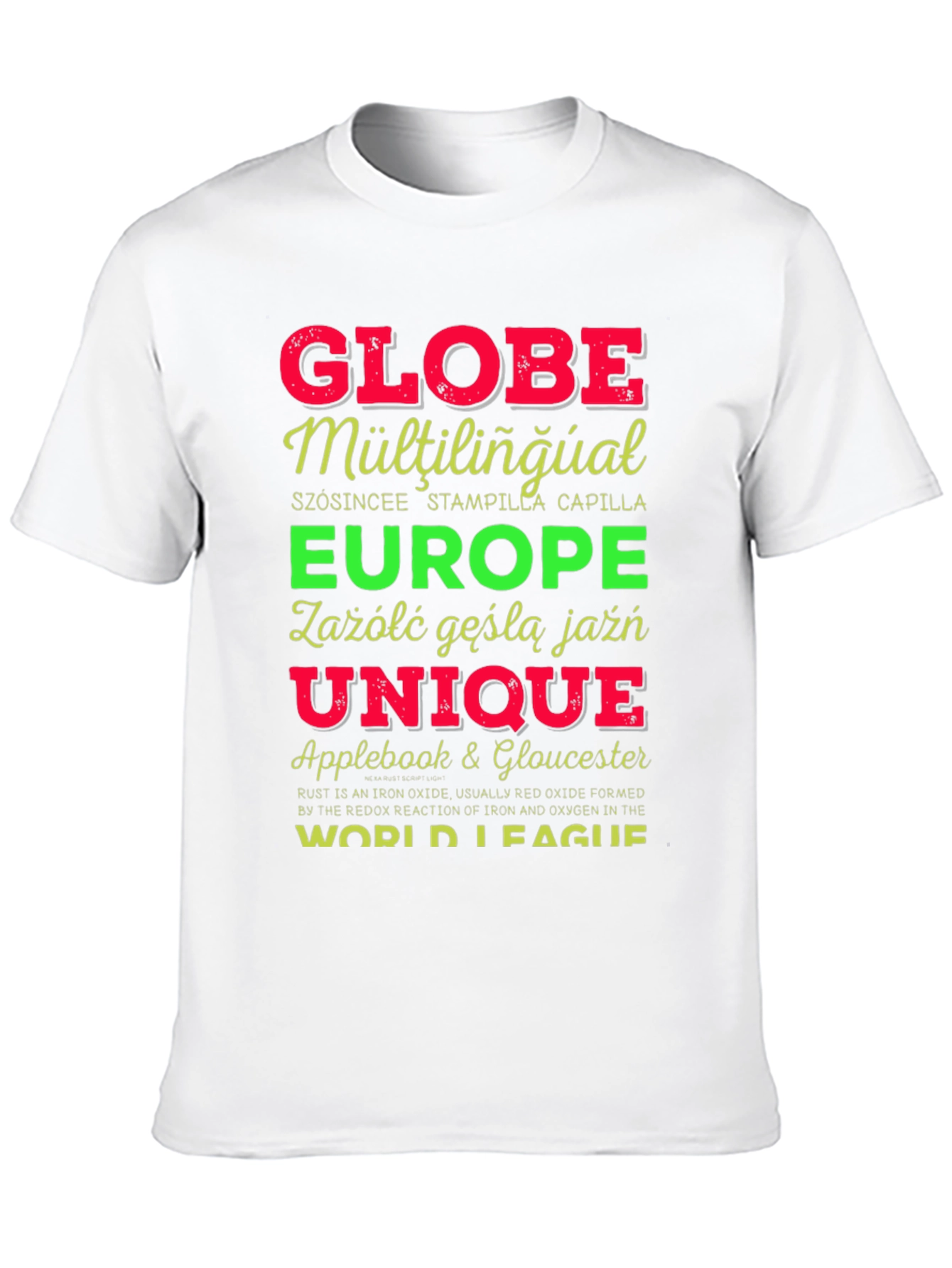 Globe Multilingual Graphic T-Shirt
