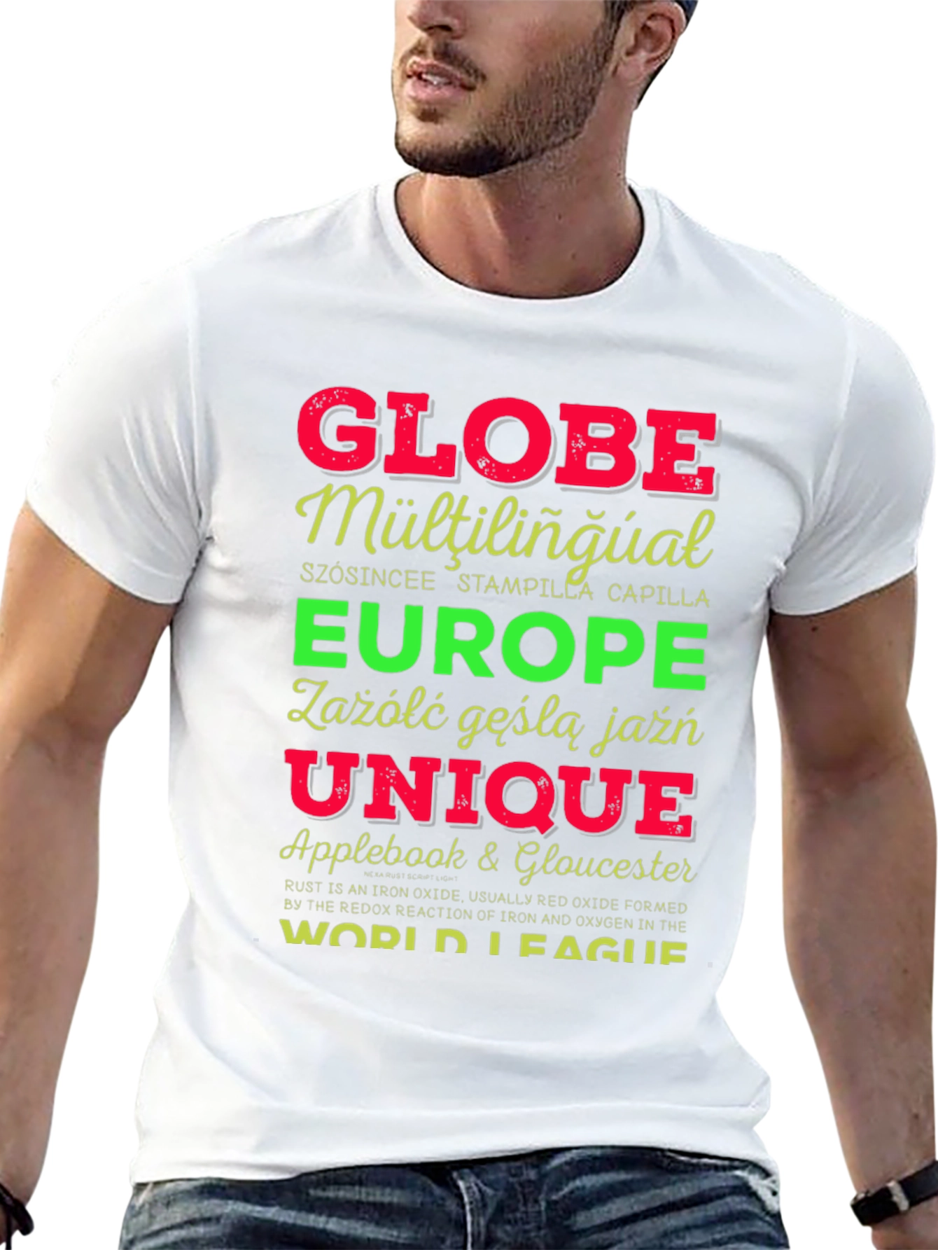 Globe Multilingual Graphic T-Shirt