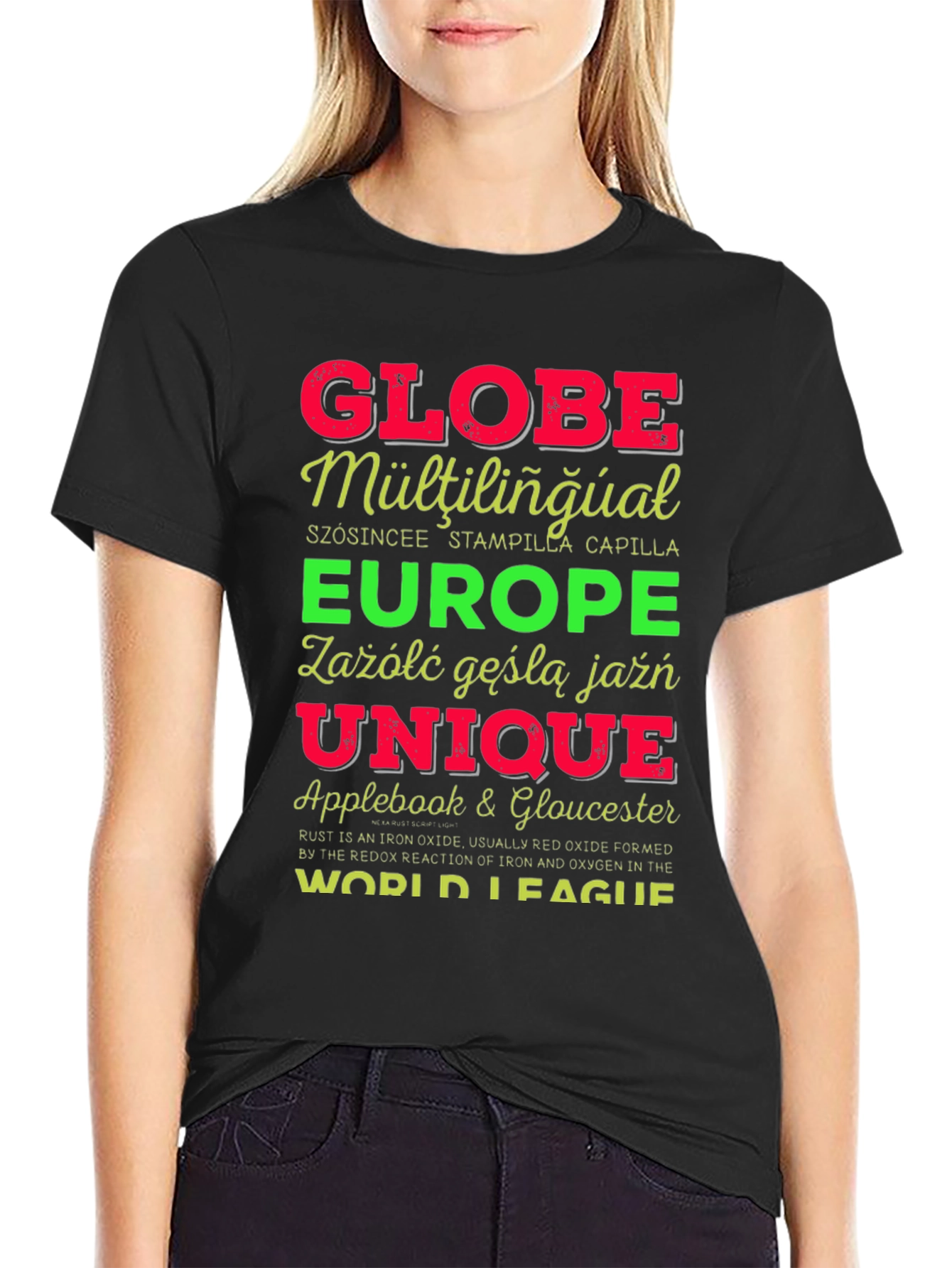 Globe Multilingual Graphic T-Shirt