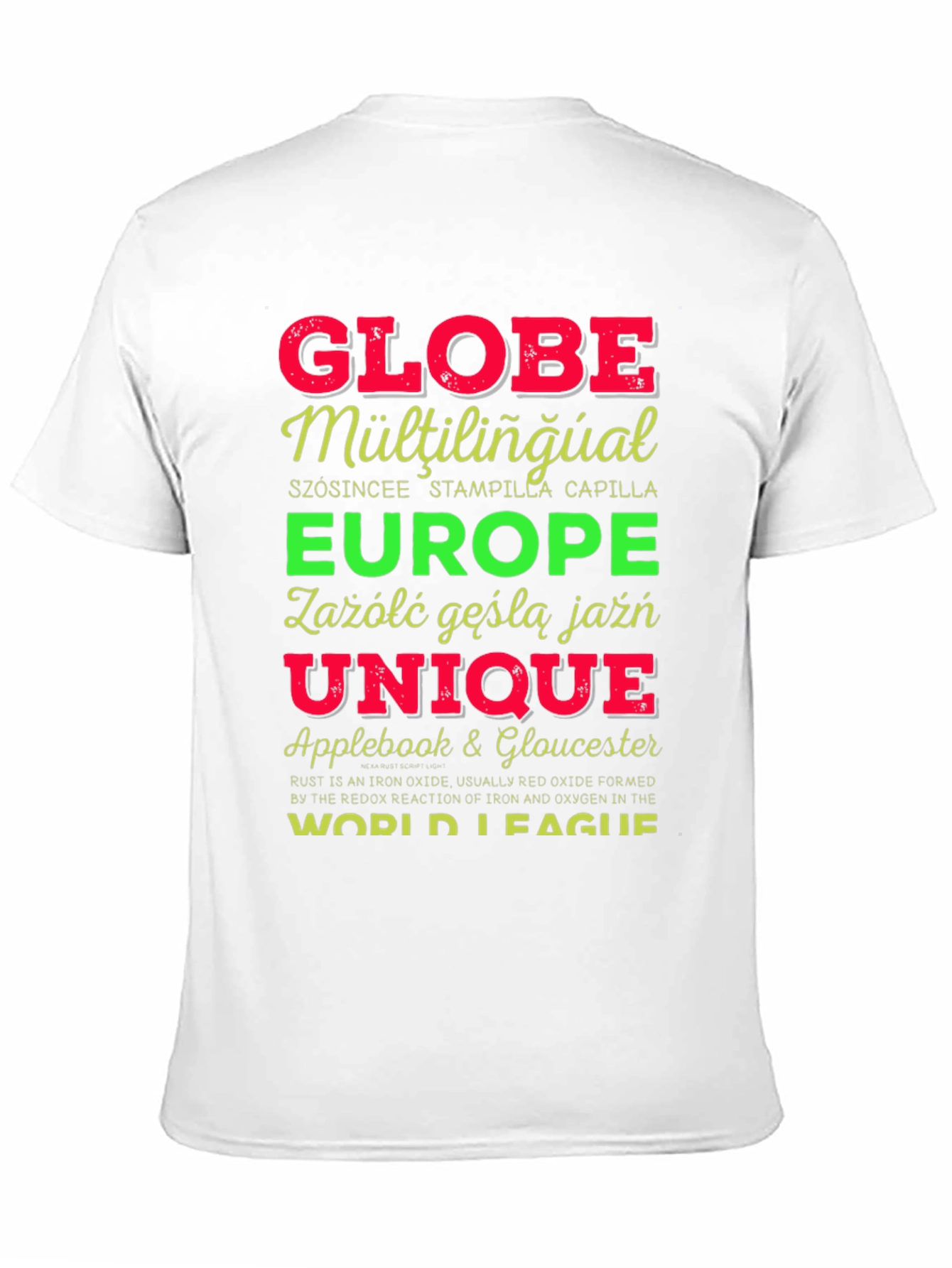 Globe Multilingual Graphic T-Shirt