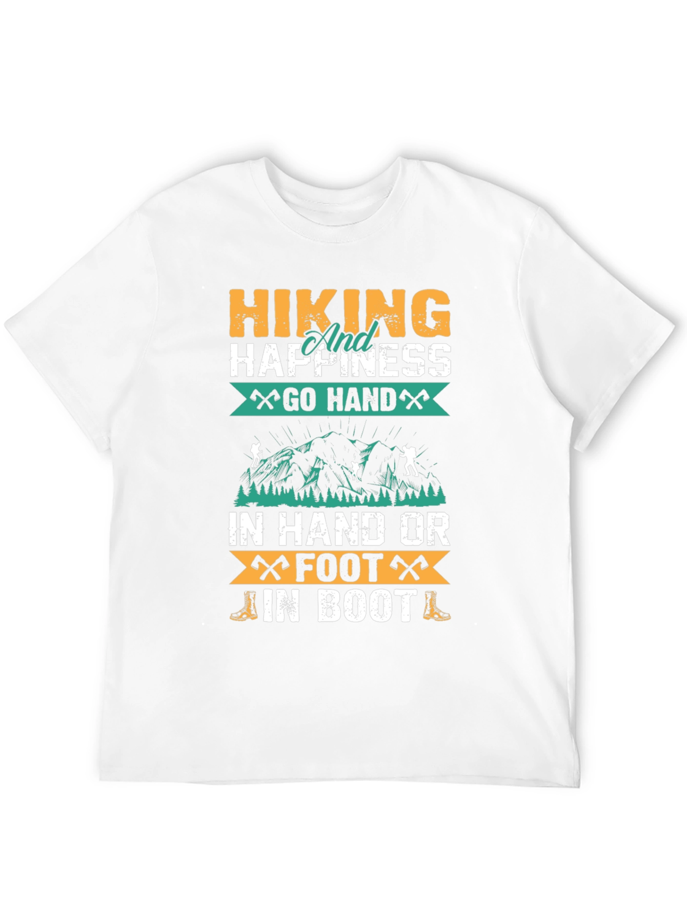 Hiking Happiness Graphic T-Shirt