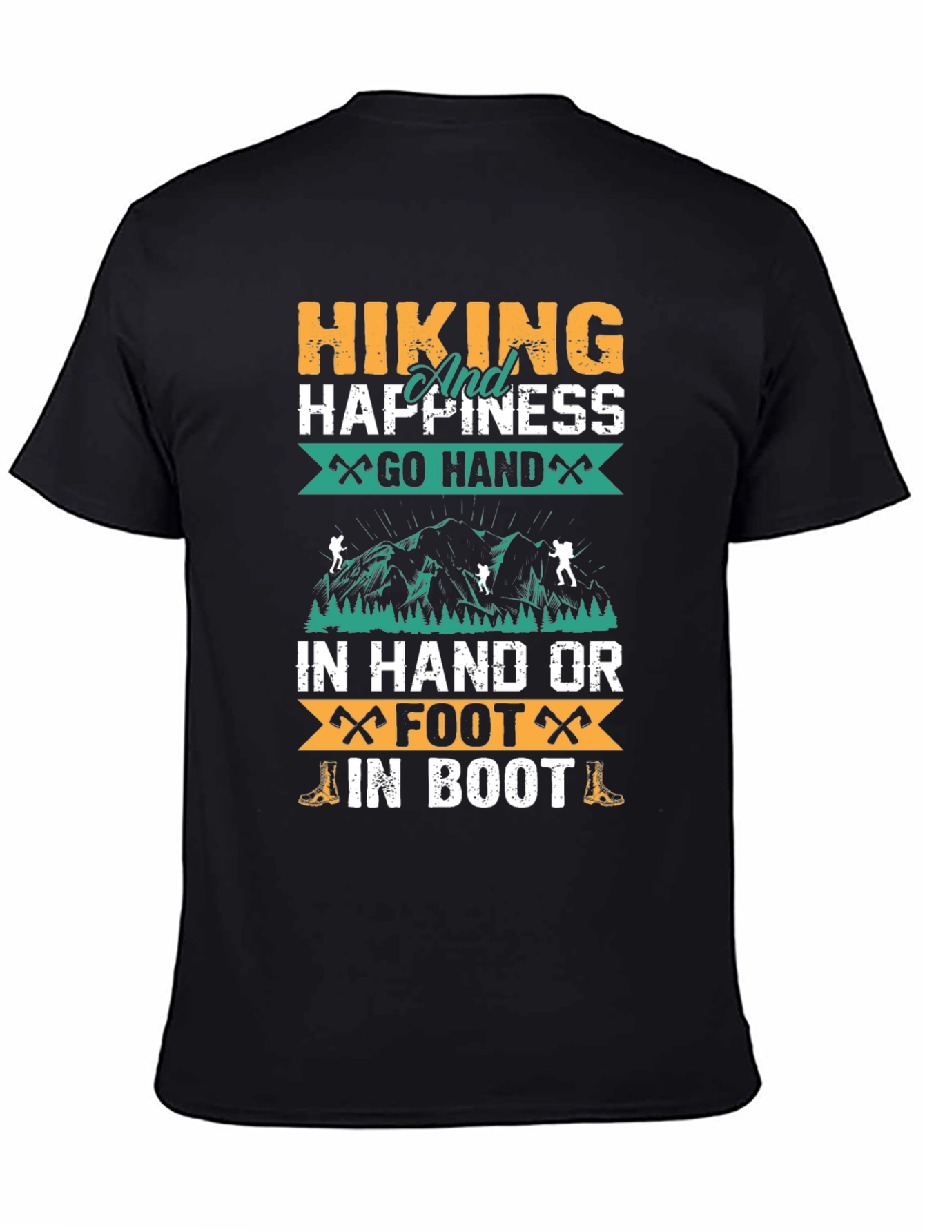 Hiking Happiness Graphic T-Shirt