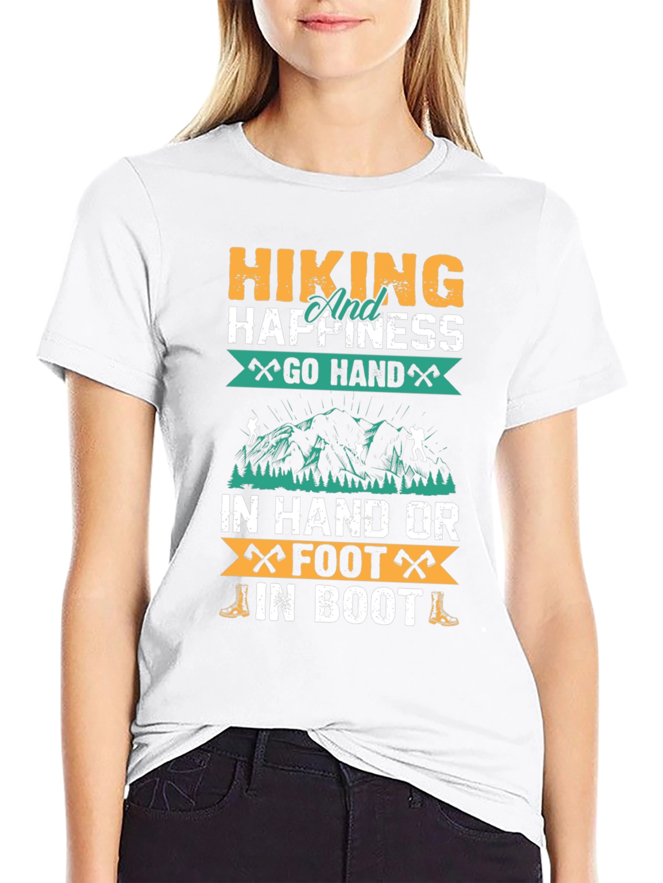 Hiking Happiness Graphic T-Shirt