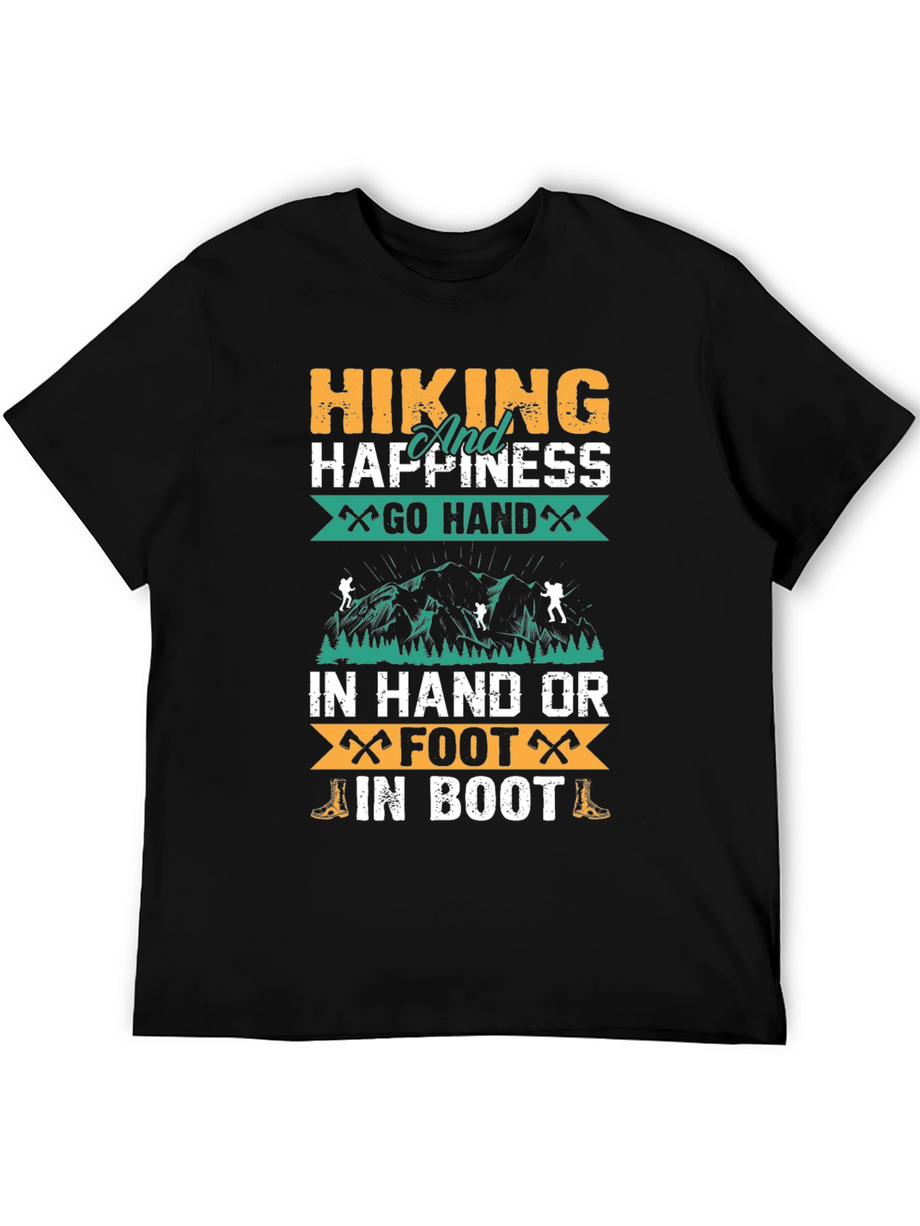 Hiking Happiness Graphic T-Shirt