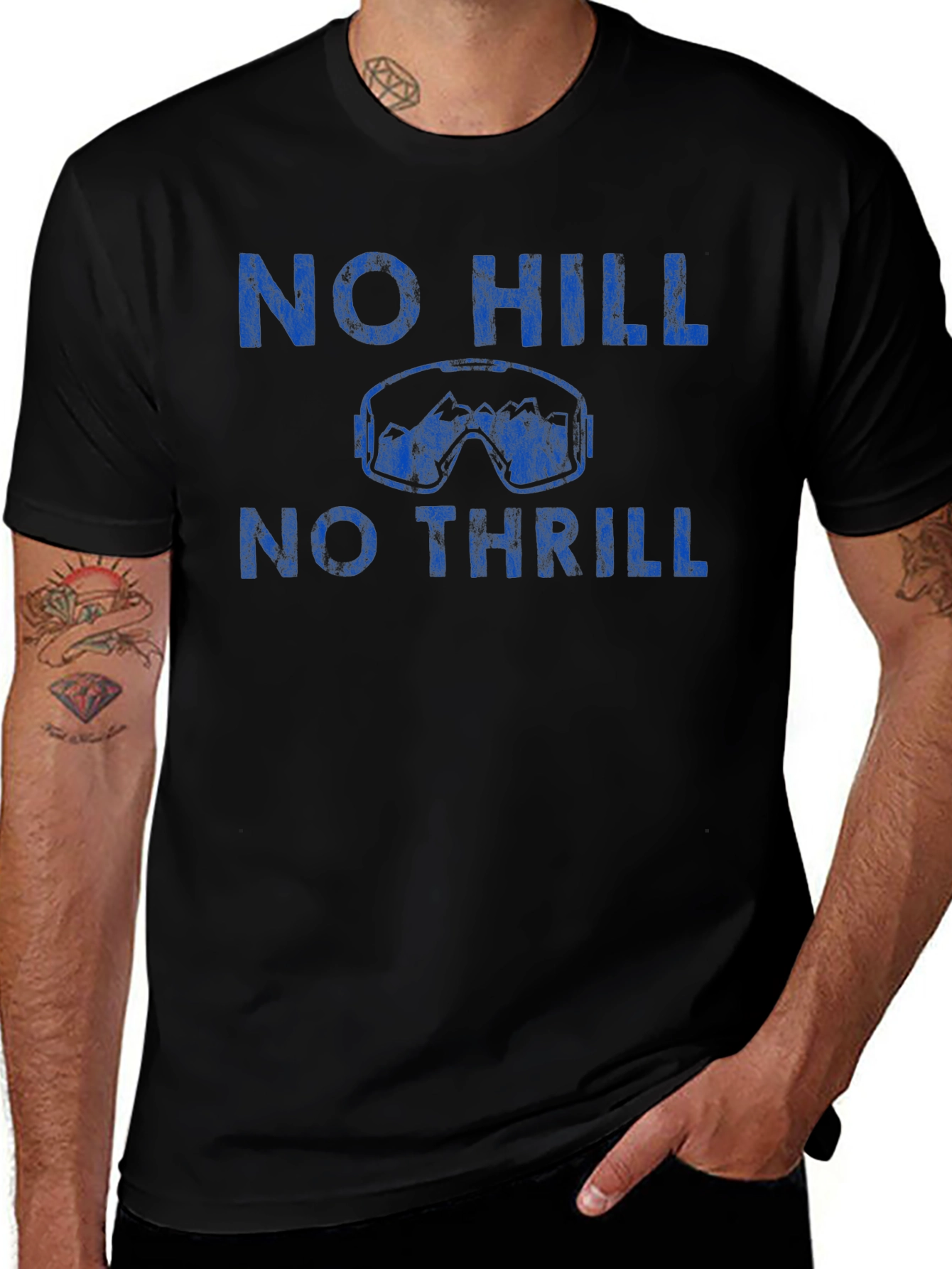 No Hill No Thrill Graphic Tee
