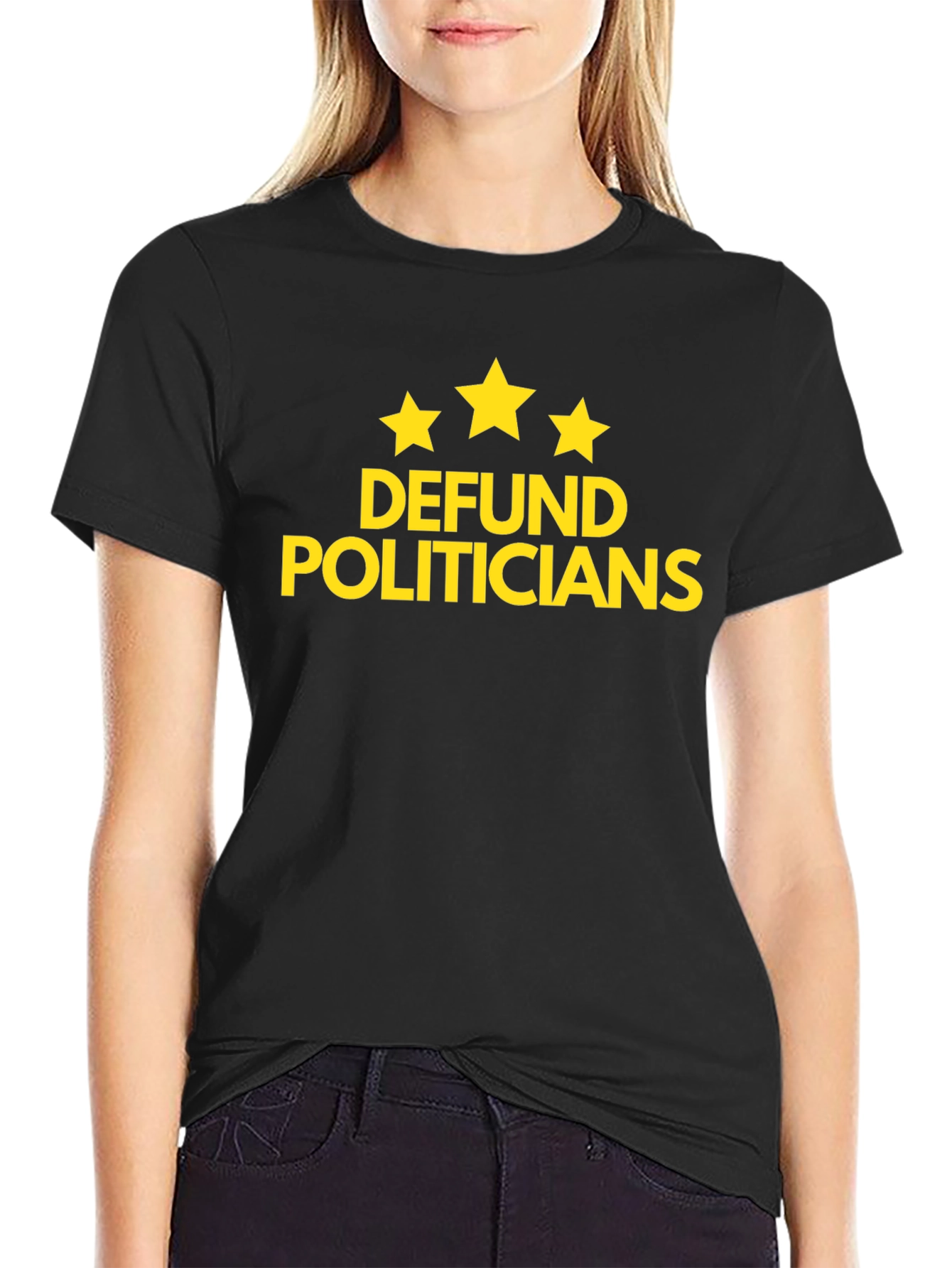Defund Politicians Graphic Tee