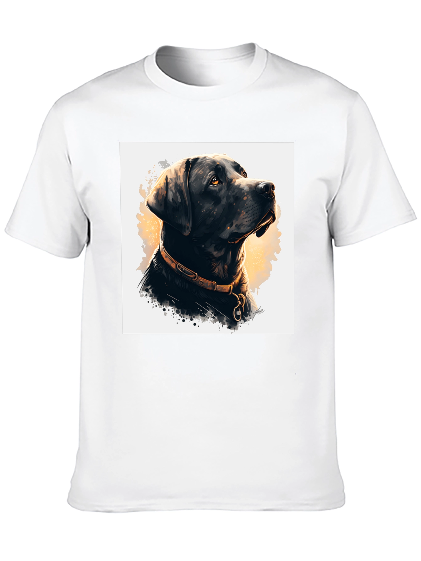Black Dog Portrait Graphic Tee
