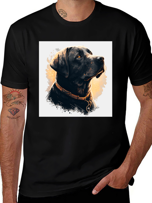 Black Dog Portrait Graphic Tee