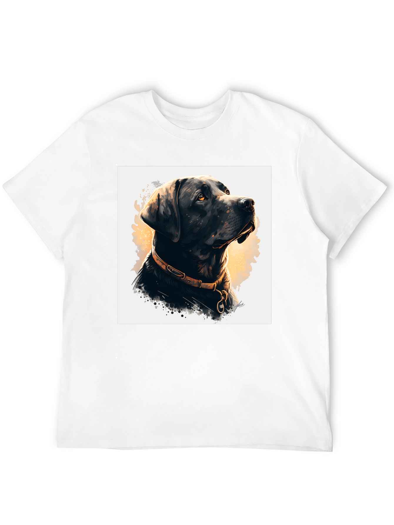 Black Dog Portrait Graphic Tee