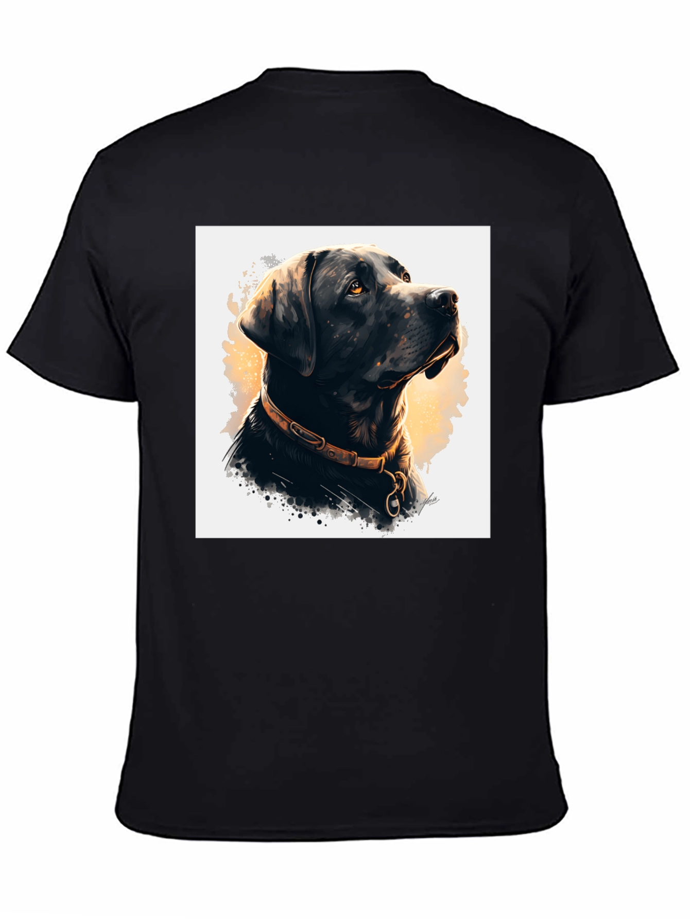 Black Dog Portrait Graphic Tee