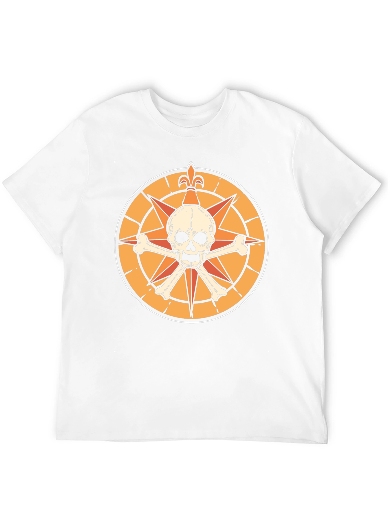 Skull & Crossbones Compass Graphic T-Shirt
