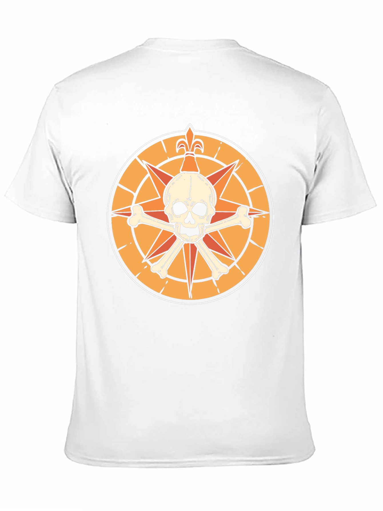 Skull & Crossbones Compass Graphic T-Shirt