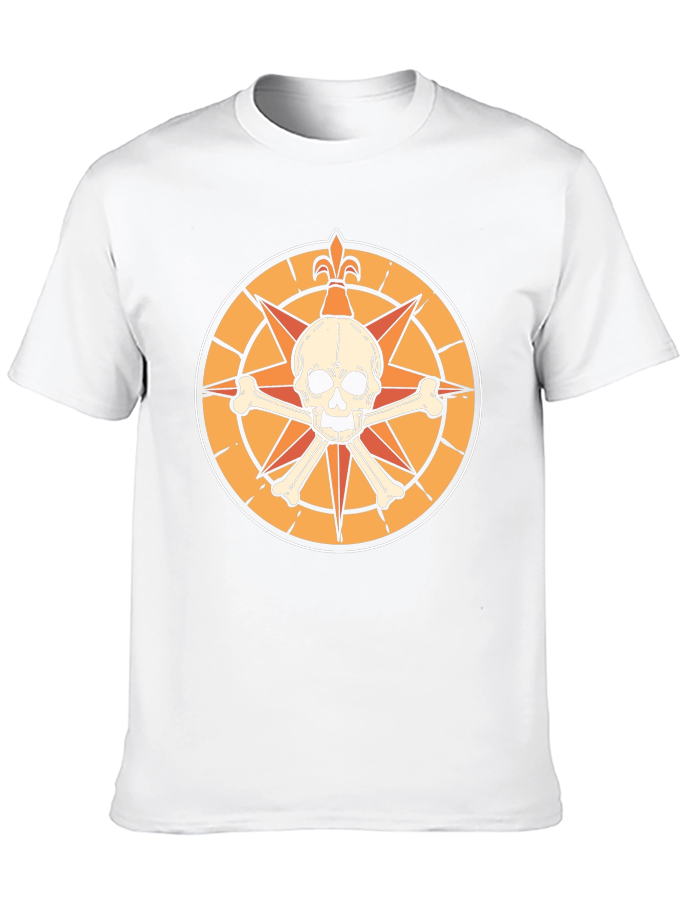 Skull & Crossbones Compass Graphic T-Shirt
