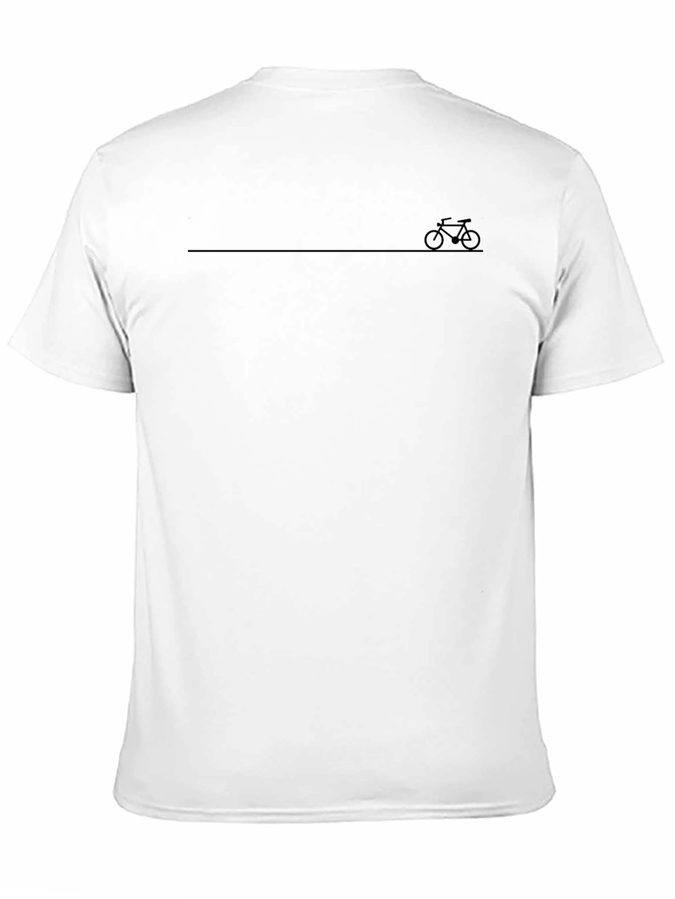 Minimalist Bike Graphic Black T-Shirt