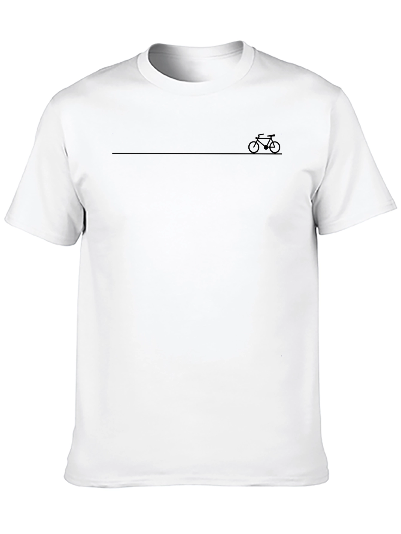 Minimalist Bike Graphic Black T-Shirt