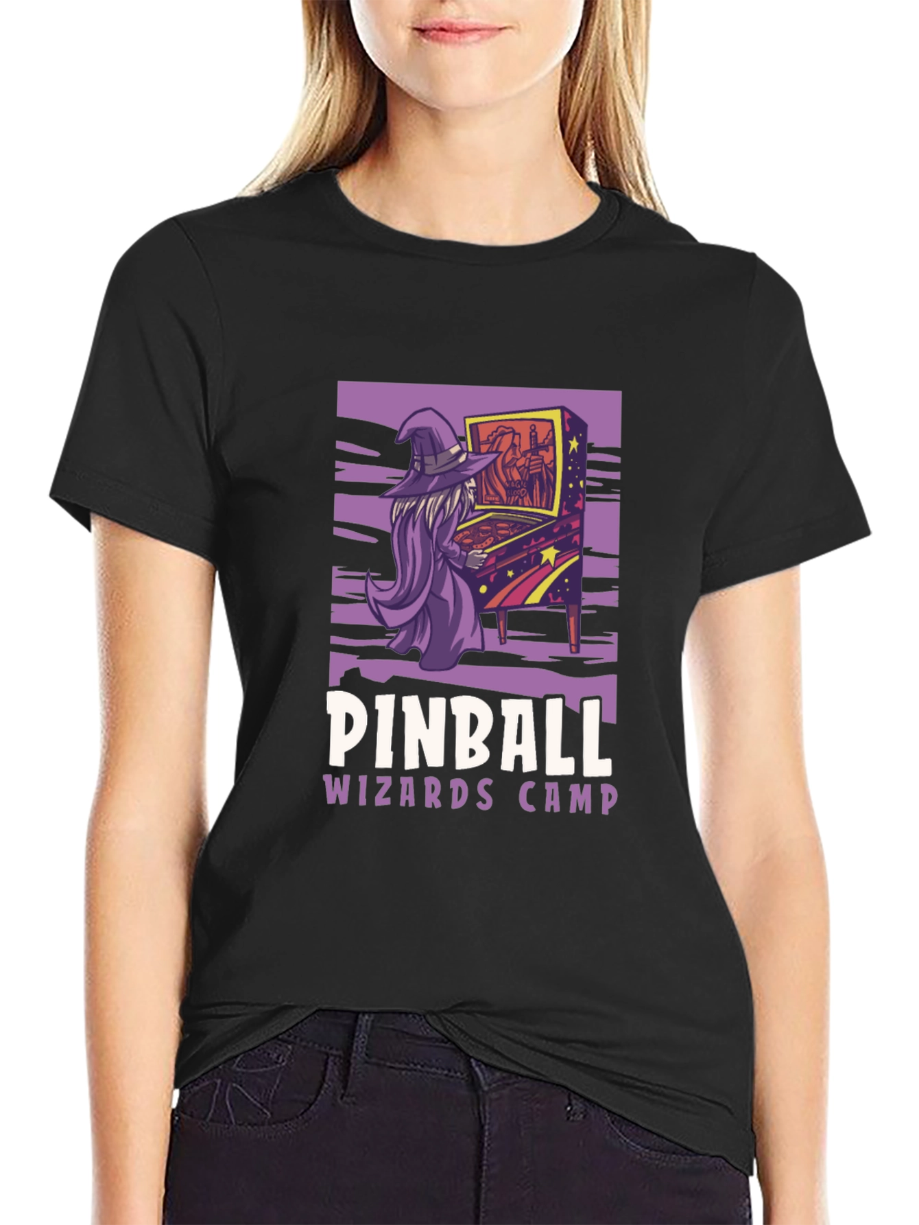 Pinball Wizard Camp T-Shirt - Retro Gamer Style