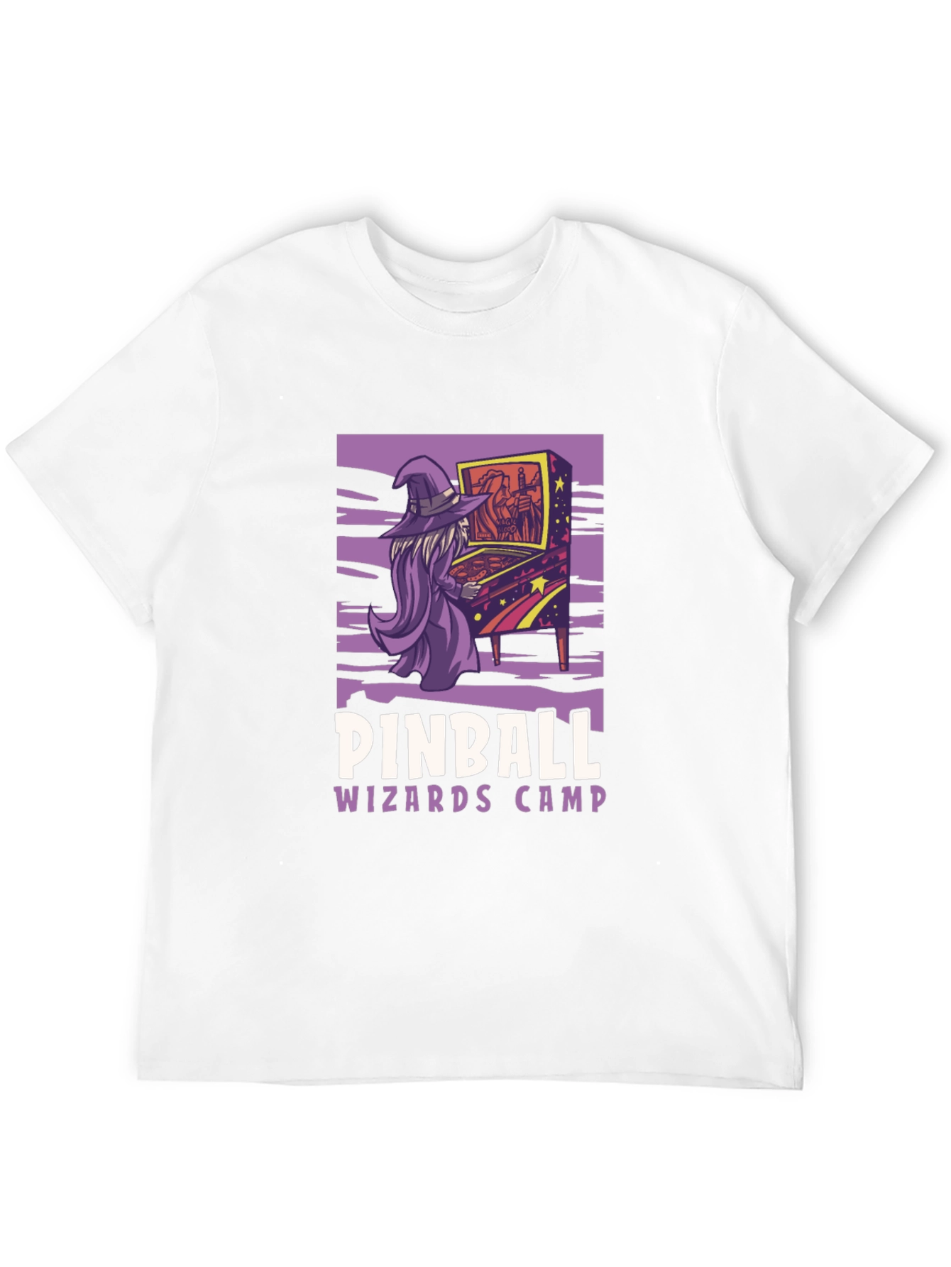 Pinball Wizard Camp T-Shirt - Retro Gamer Style