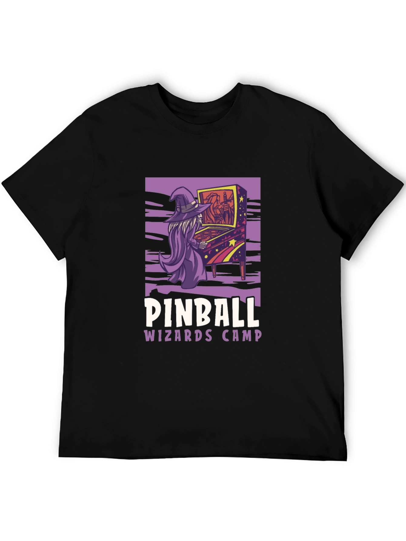 Pinball Wizard Camp T-Shirt - Retro Gamer Style