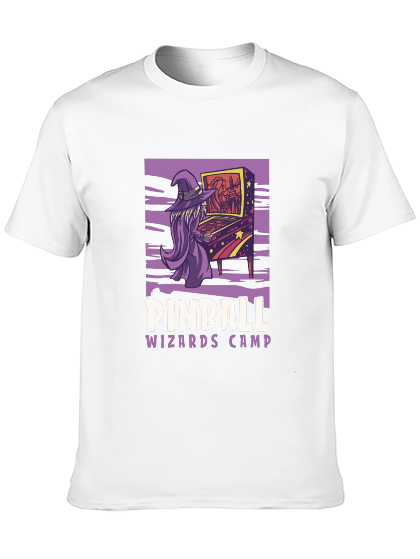 Pinball Wizard Camp T-Shirt - Retro Gamer Style