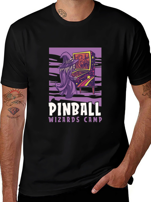 Pinball Wizard Camp T-Shirt - Retro Gamer Style