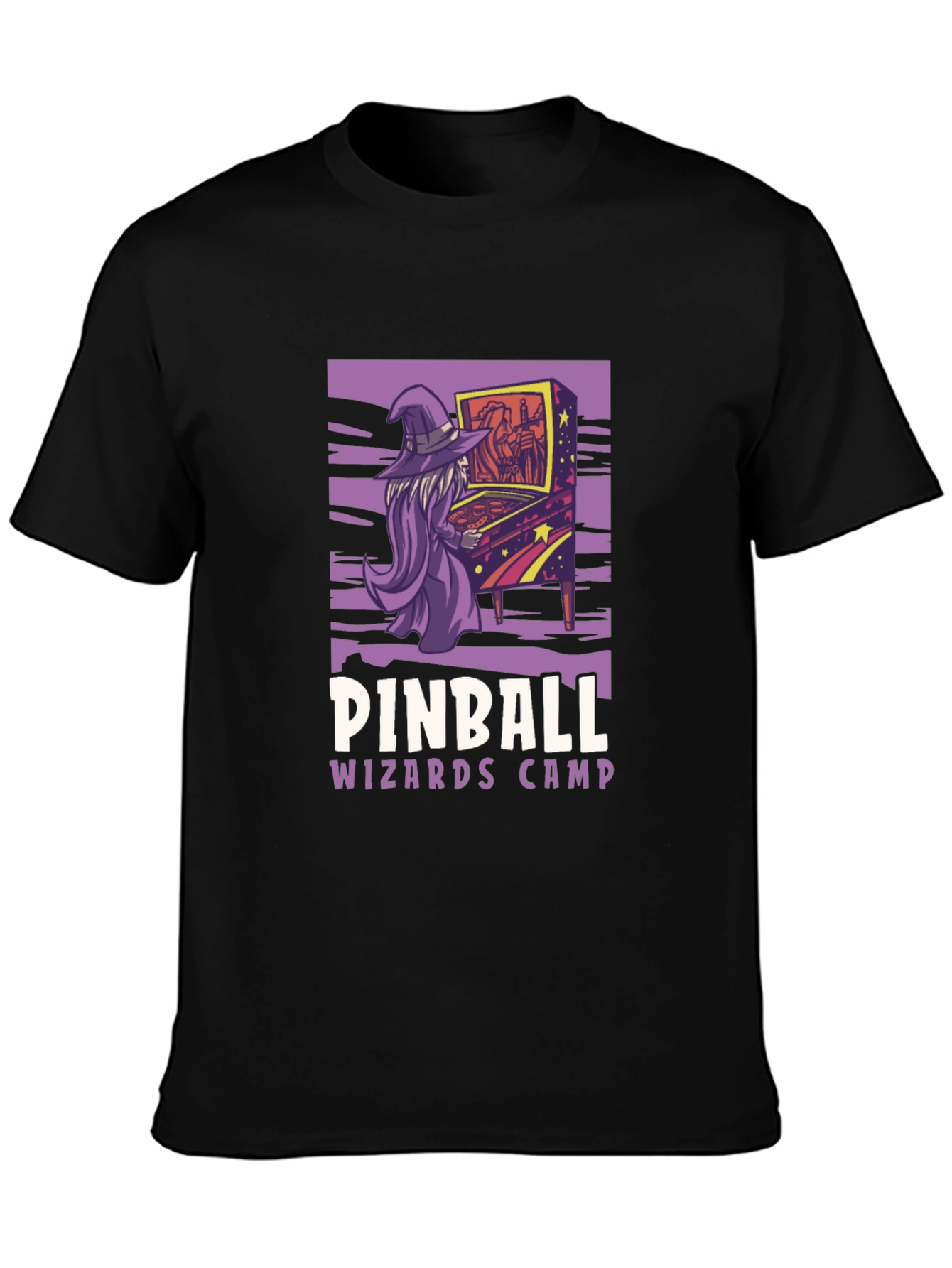 Pinball Wizard Camp T-Shirt - Retro Gamer Style