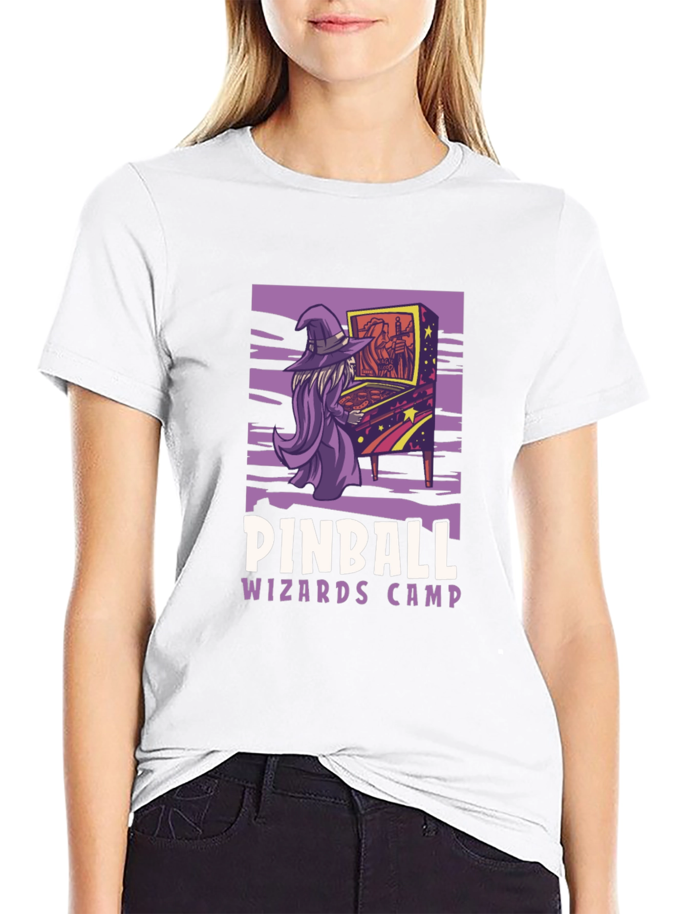 Pinball Wizard Camp T-Shirt - Retro Gamer Style