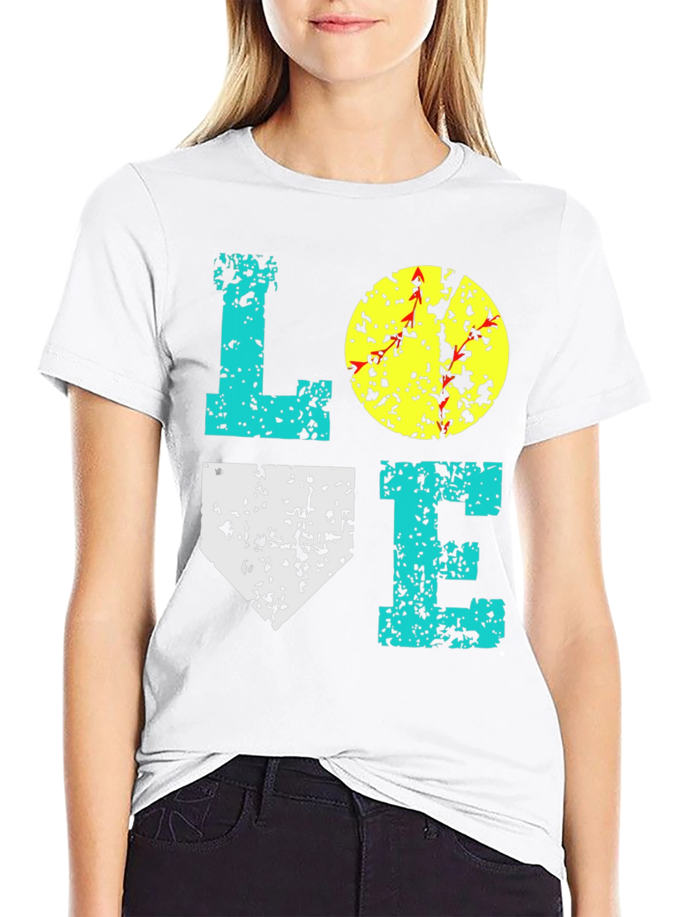 Love Softball Graphic Tee