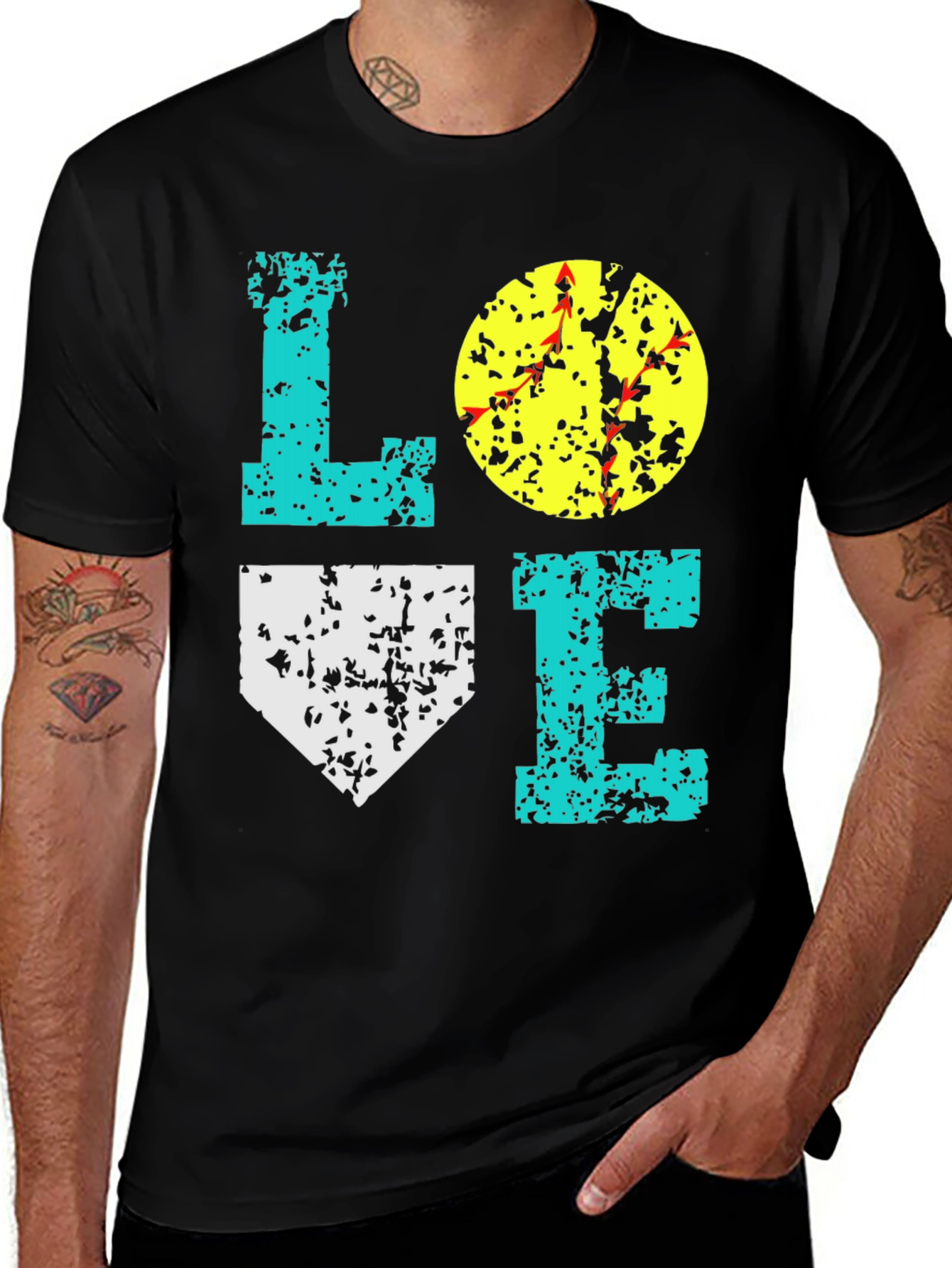 Love Softball Graphic Tee