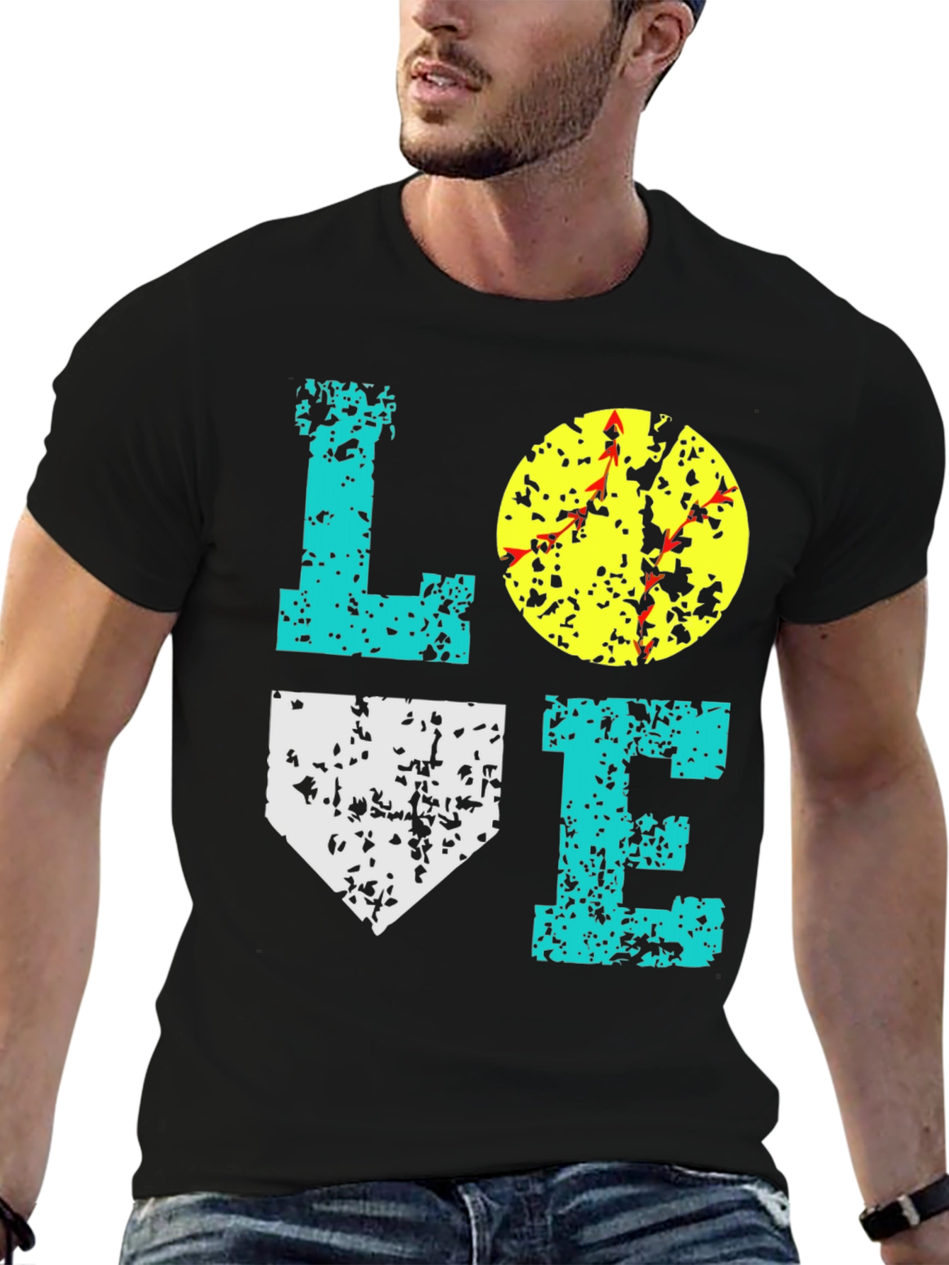 Love Softball Graphic Tee