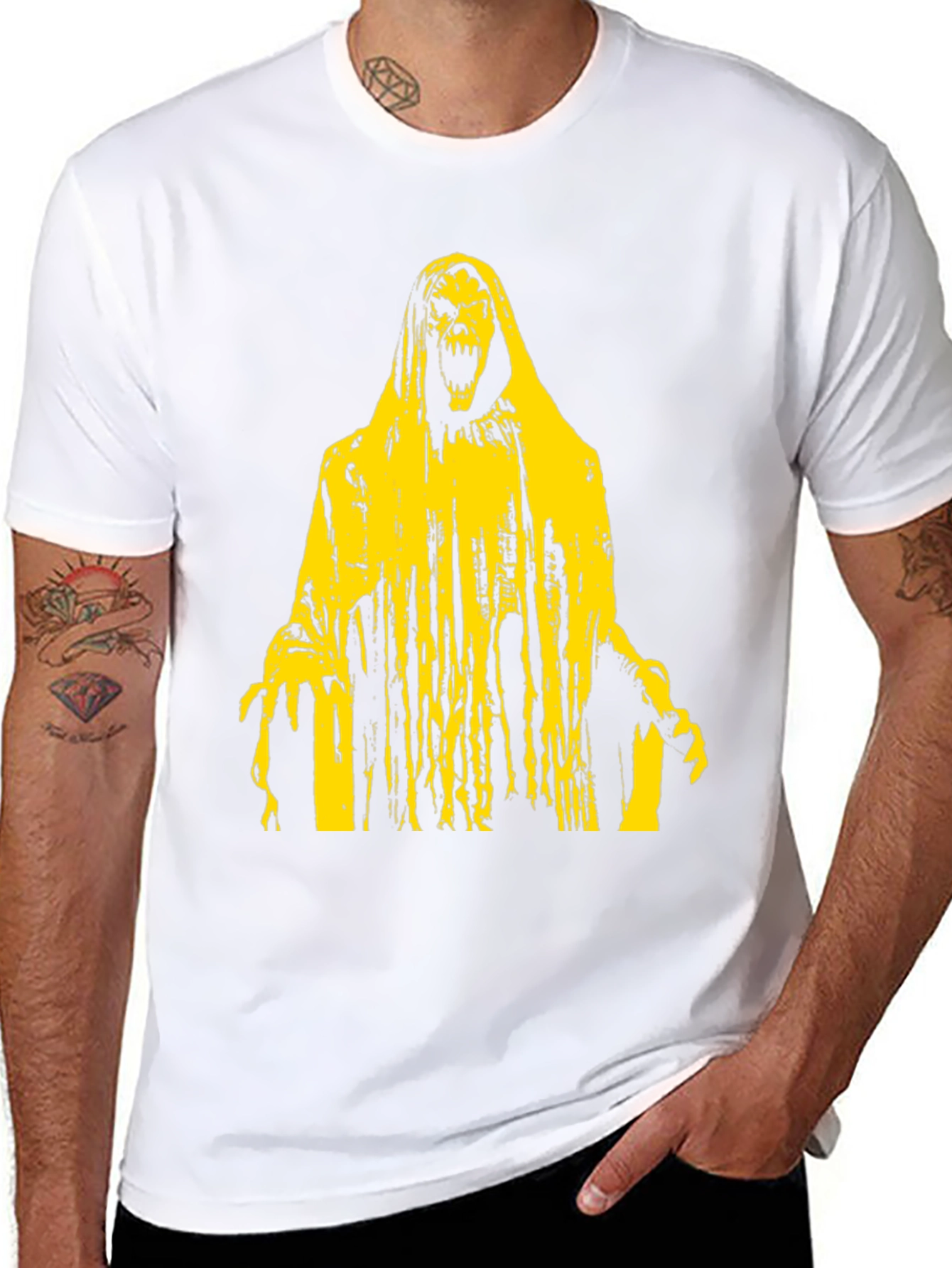 Grim Reaper Graphic Tee - Black Cotton T-Shirt