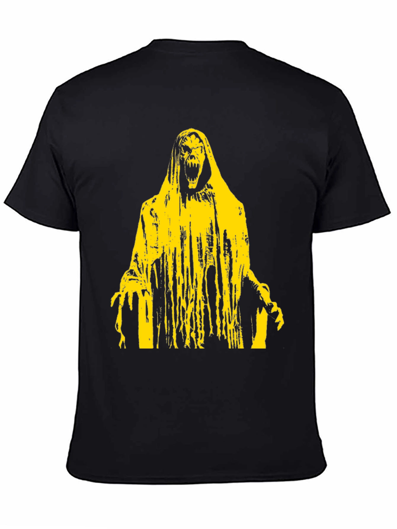 Grim Reaper Graphic Tee - Black Cotton T-Shirt