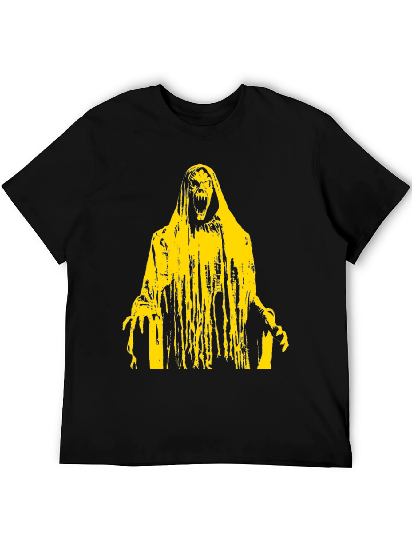 Grim Reaper Graphic Tee - Black Cotton T-Shirt
