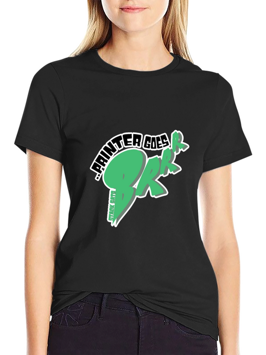 Painter Goes Brrr Black T-Shirt