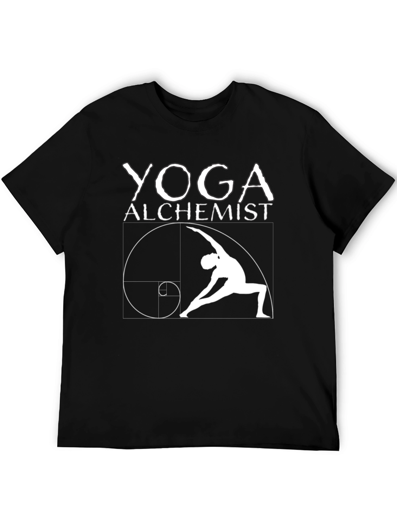 Yoga Alchemist Black T-Shirt - Spiritual Design