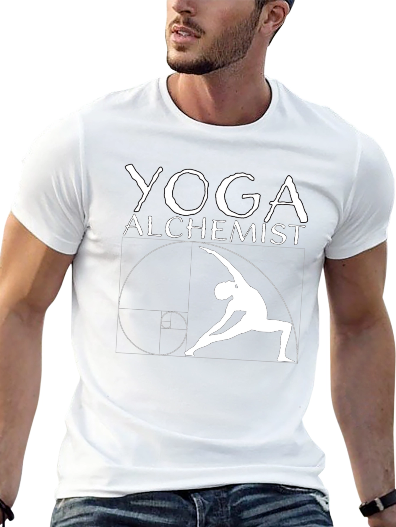 Yoga Alchemist Black T-Shirt - Spiritual Design