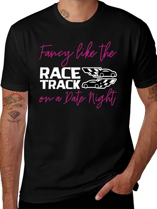 Fancy Race Track Date Night Graphic Tee