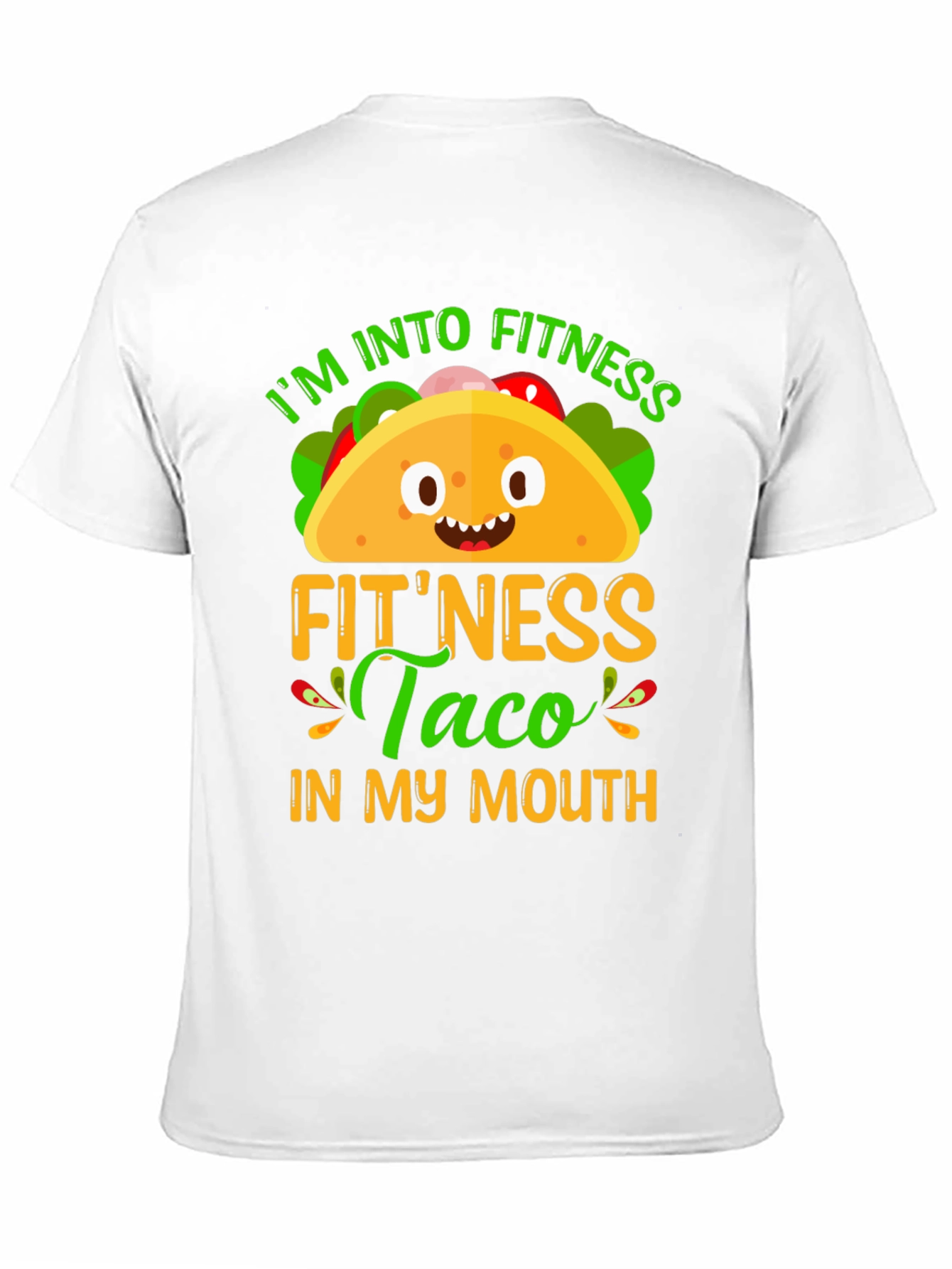 Fitness Taco Graphic T-Shirt - Humorous Foodie Tee