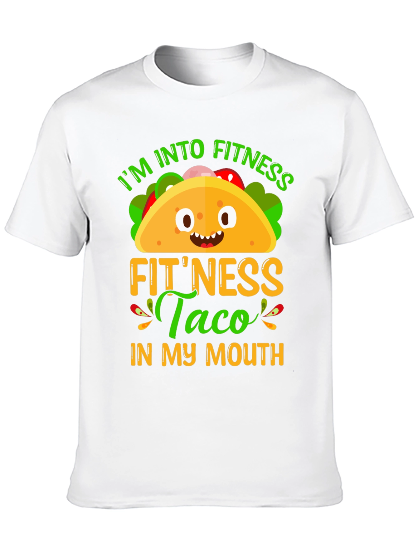 Fitness Taco Graphic T-Shirt - Humorous Foodie Tee