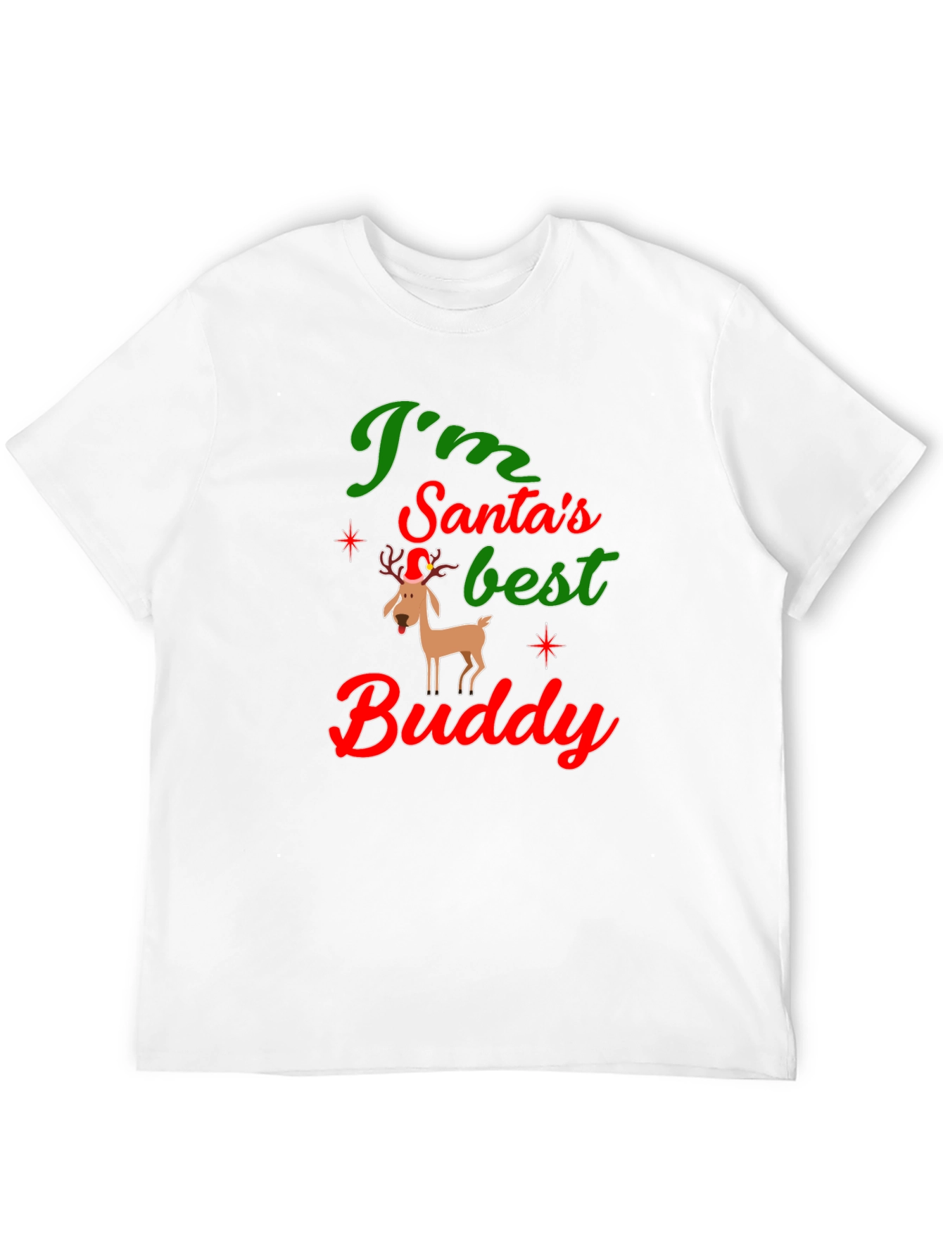 Santas Best Buddy Graphic Tee