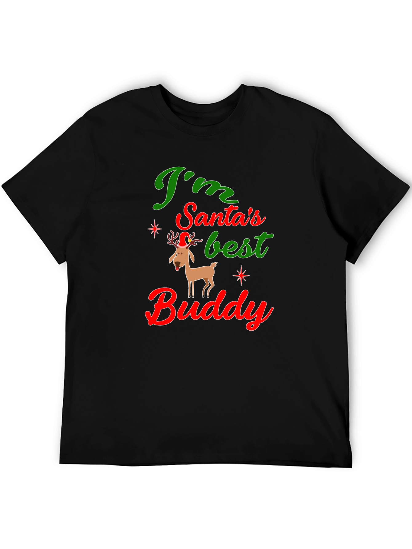Santas Best Buddy Graphic Tee