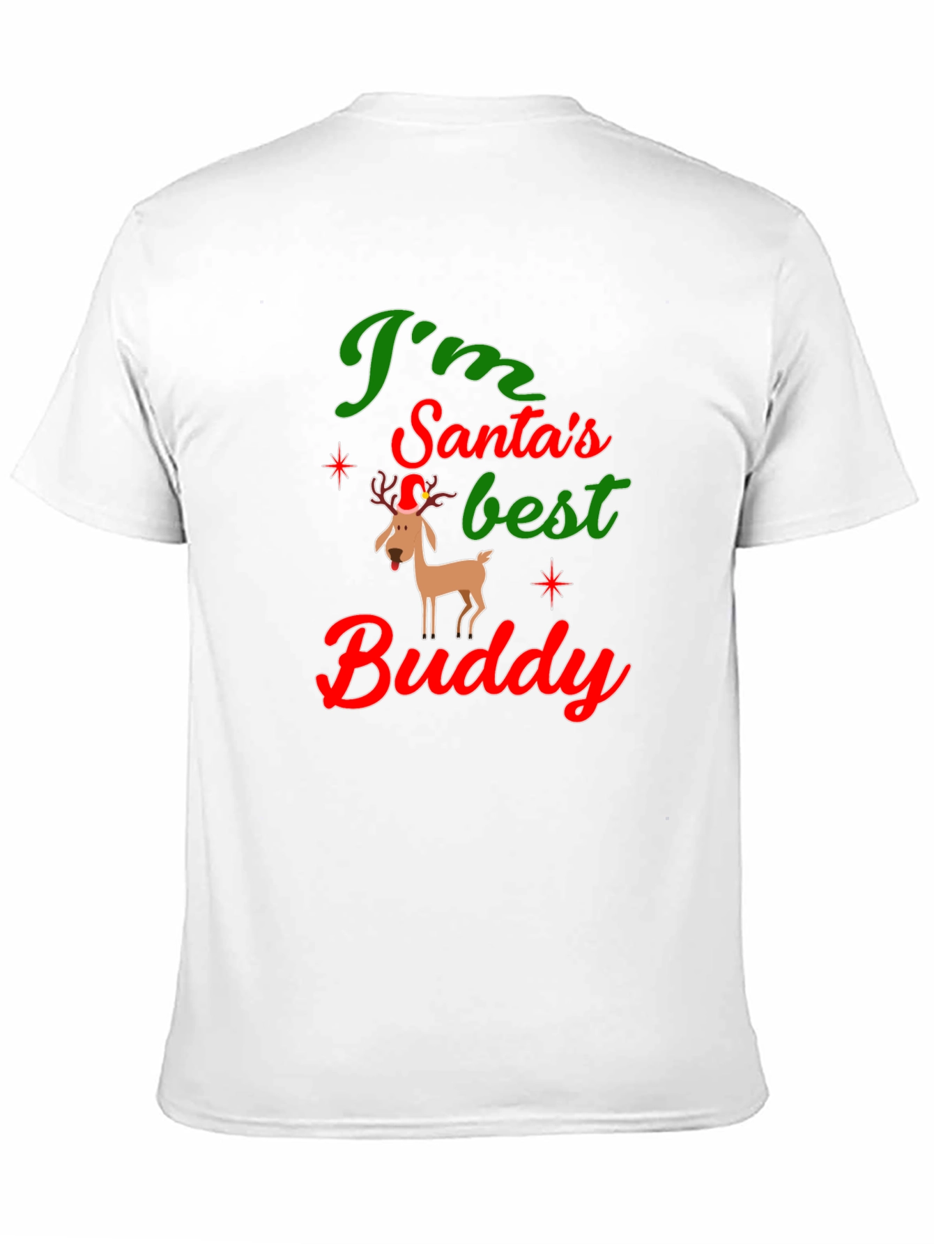 Santas Best Buddy Graphic Tee