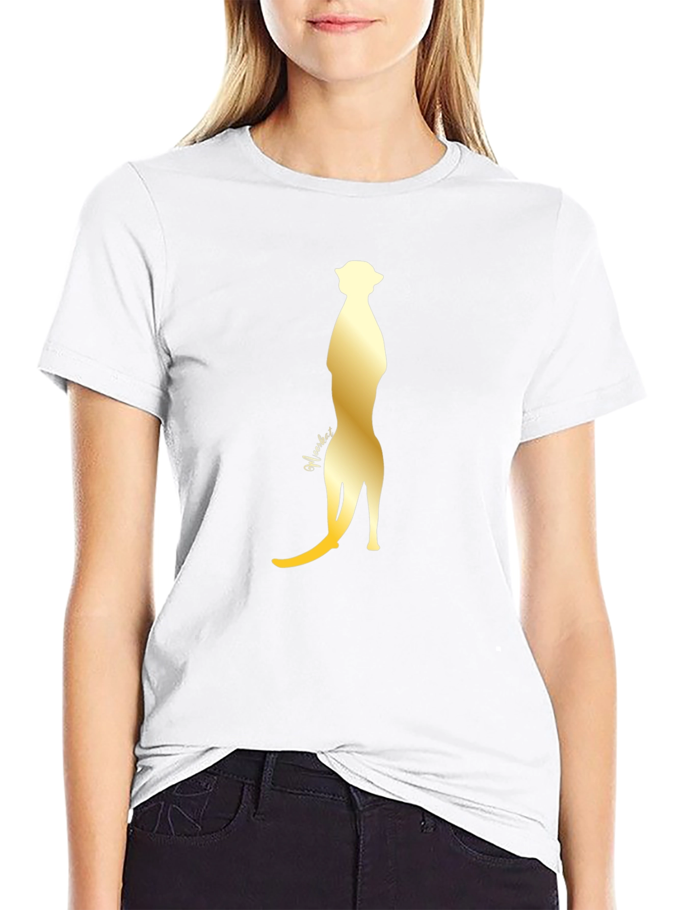 Mens Black Meerkat Graphic T-Shirt