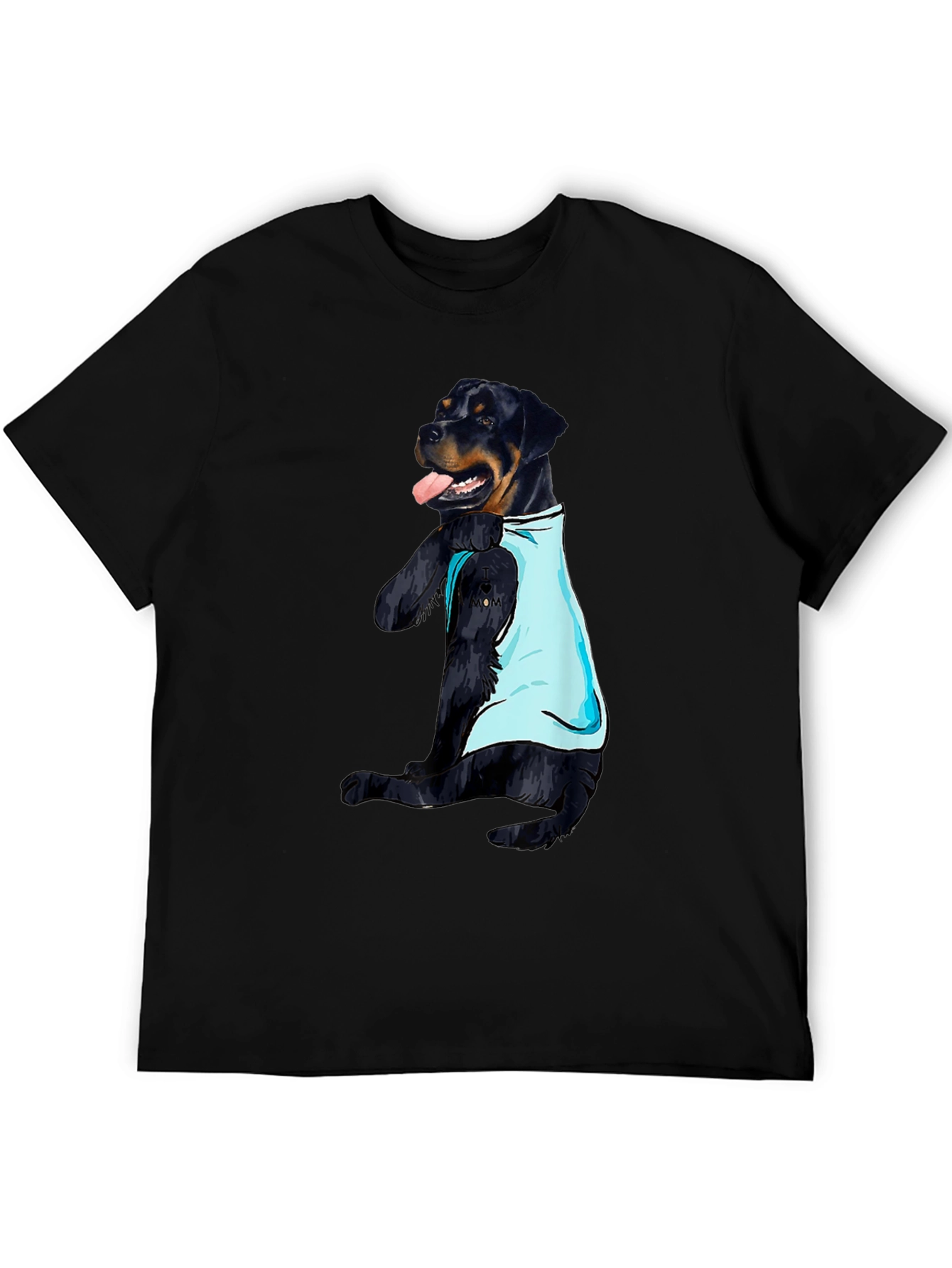 Dog Tattoo Rottweiler T-Shirt - Mens Black Tee