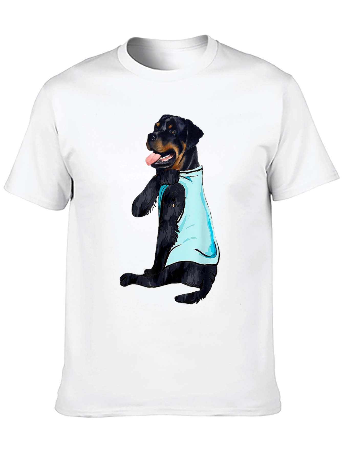 Dog Tattoo Rottweiler T-Shirt - Mens Black Tee