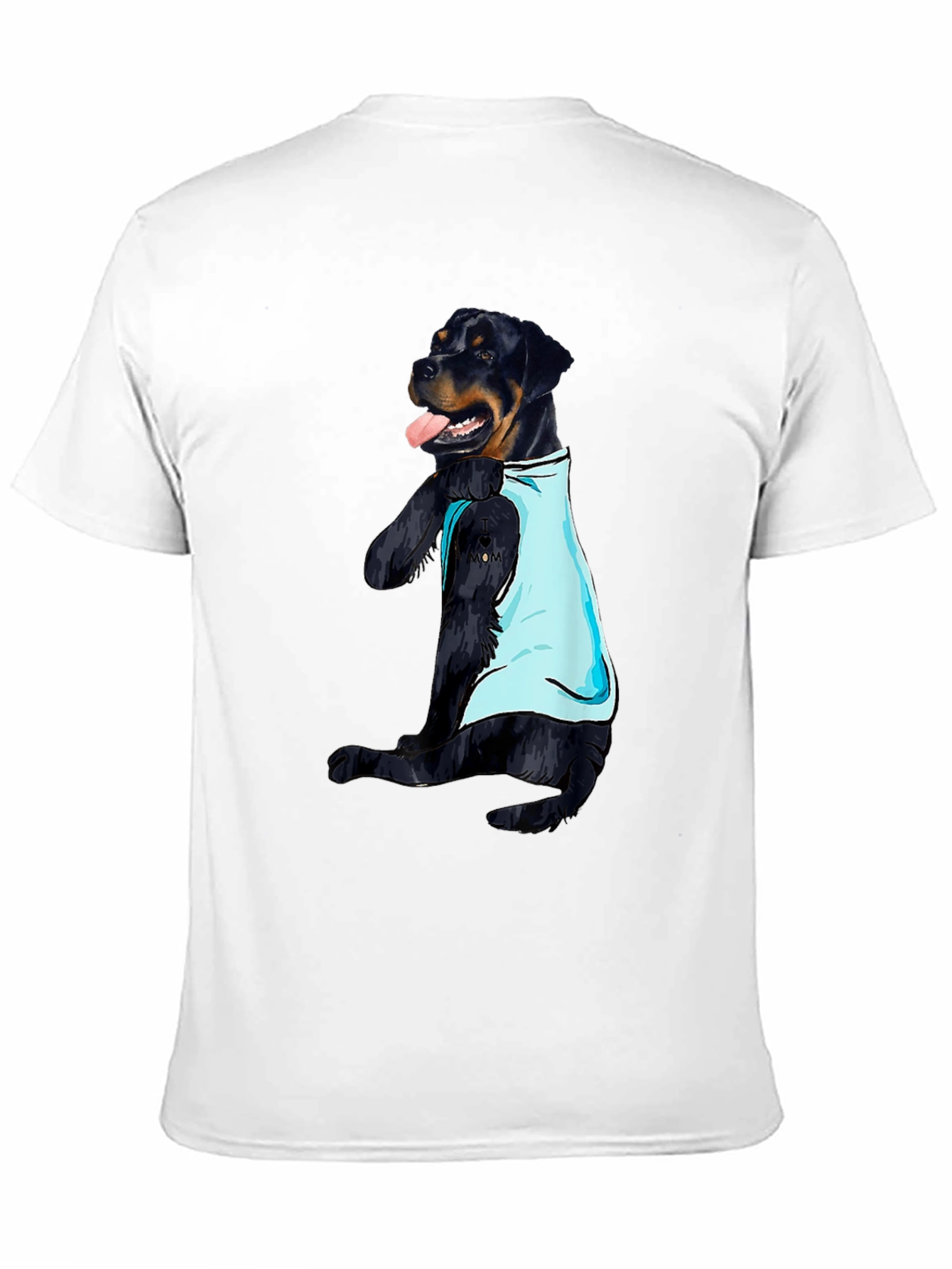 Dog Tattoo Rottweiler T-Shirt - Mens Black Tee