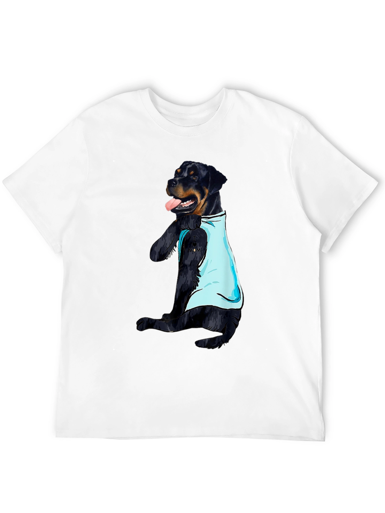 Dog Tattoo Rottweiler T-Shirt - Mens Black Tee