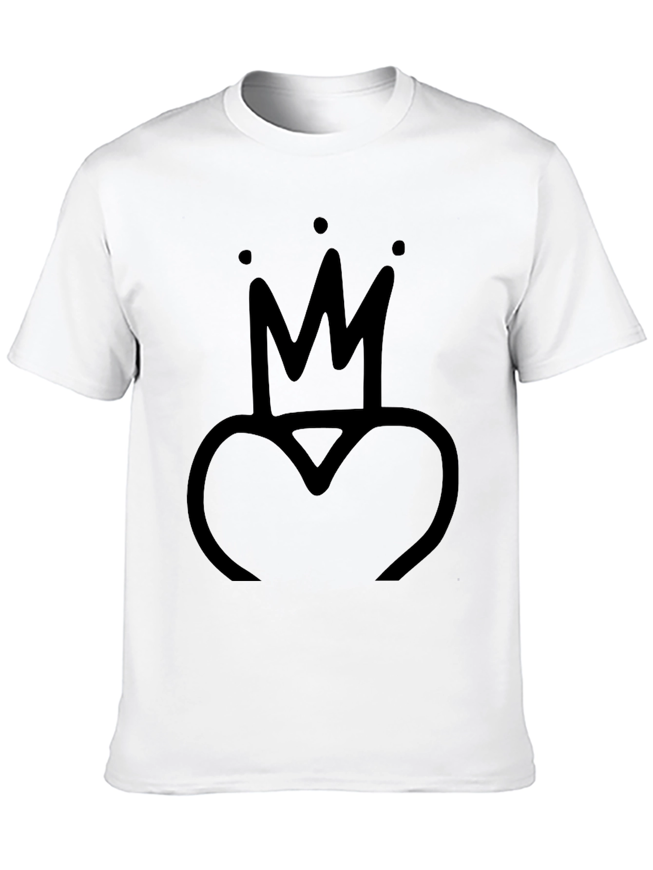 King Heart Graphic Tee - Black T-Shirt