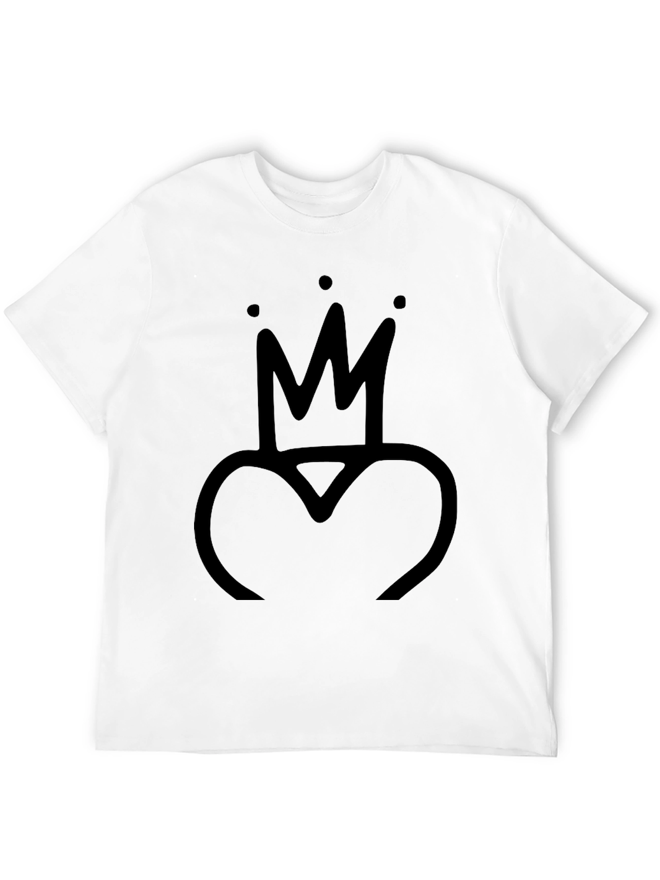 King Heart Graphic Tee - Black T-Shirt