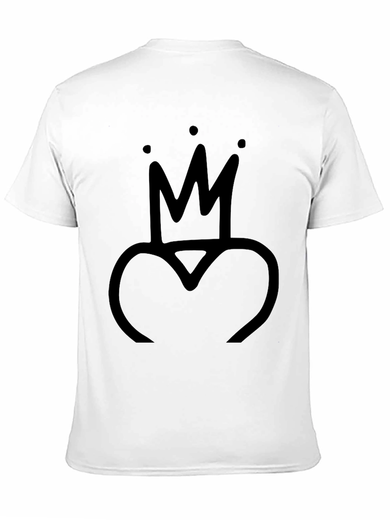 King Heart Graphic Tee - Black T-Shirt